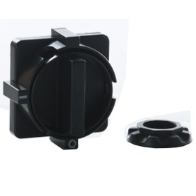 Рукоятка круглая на дверцу шкафа чёрная OptiSwitch D-LC1/LС2