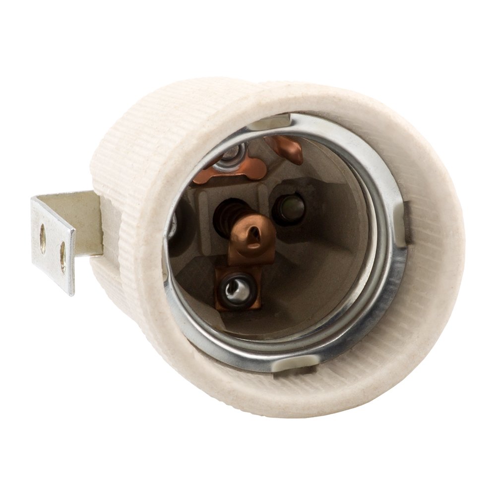 Патрон Е27 керамический-с-держателем