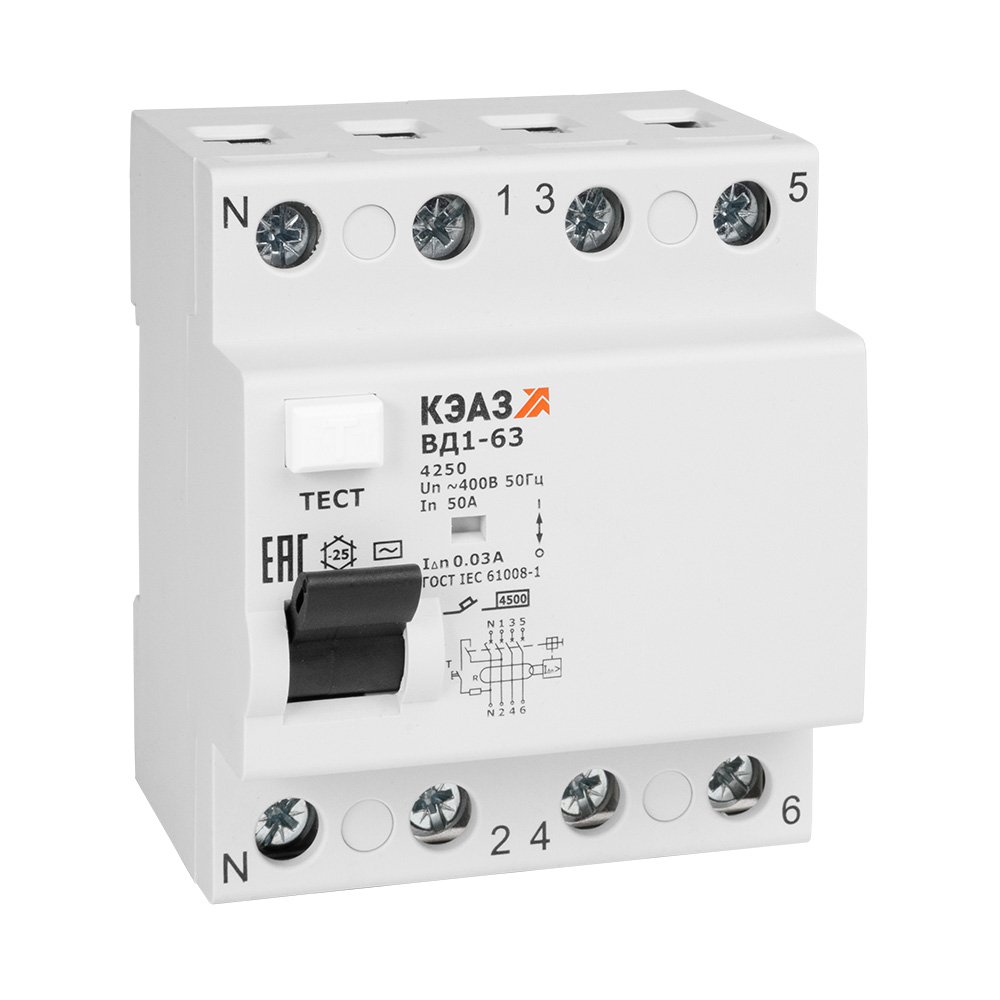 ВД1-63-4225-А-УХЛ4 (4P, 25, 30mA)