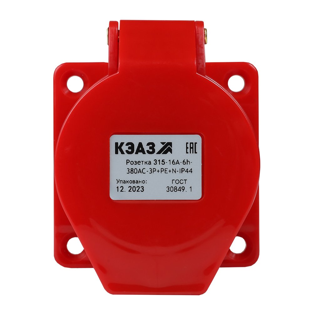 Розетка 315-16А-6h-380AC-3P+PE+N-IP44