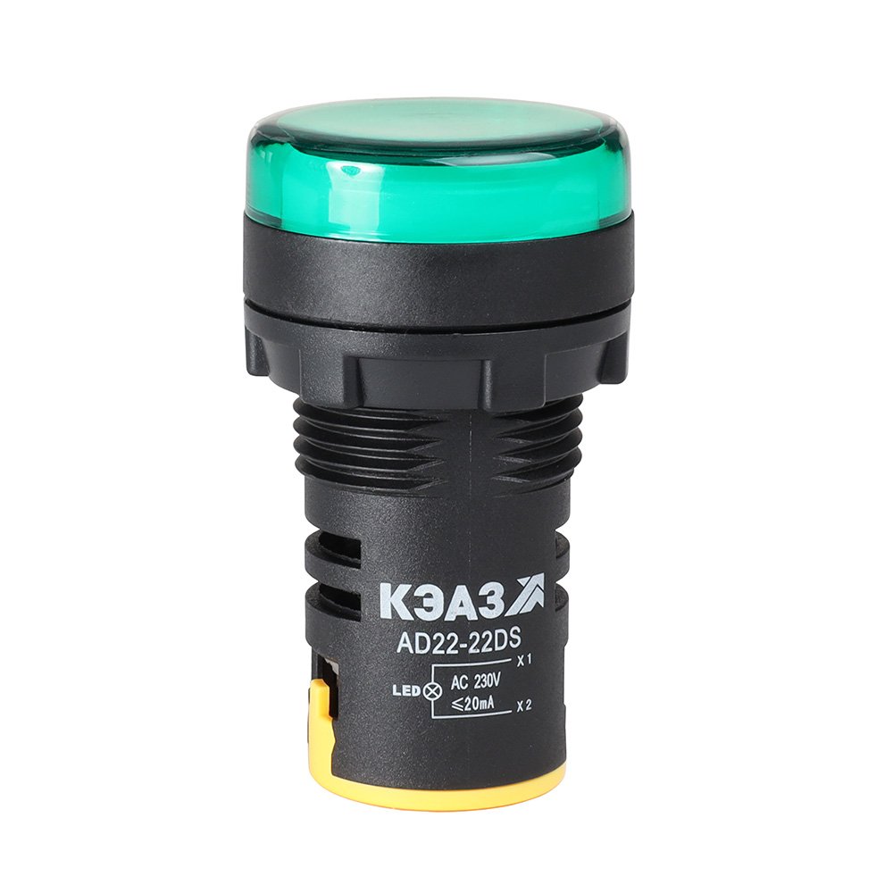 Лампа AD22DS(LED) матрица D22мм зеленый 230В
