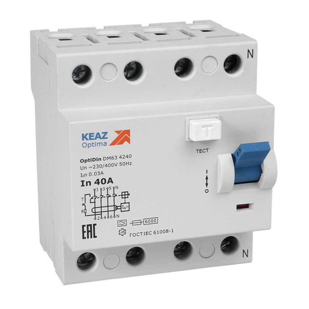 OptiDin DM63-42100-AС-УХЛ4 (4P, 100, 30mA)