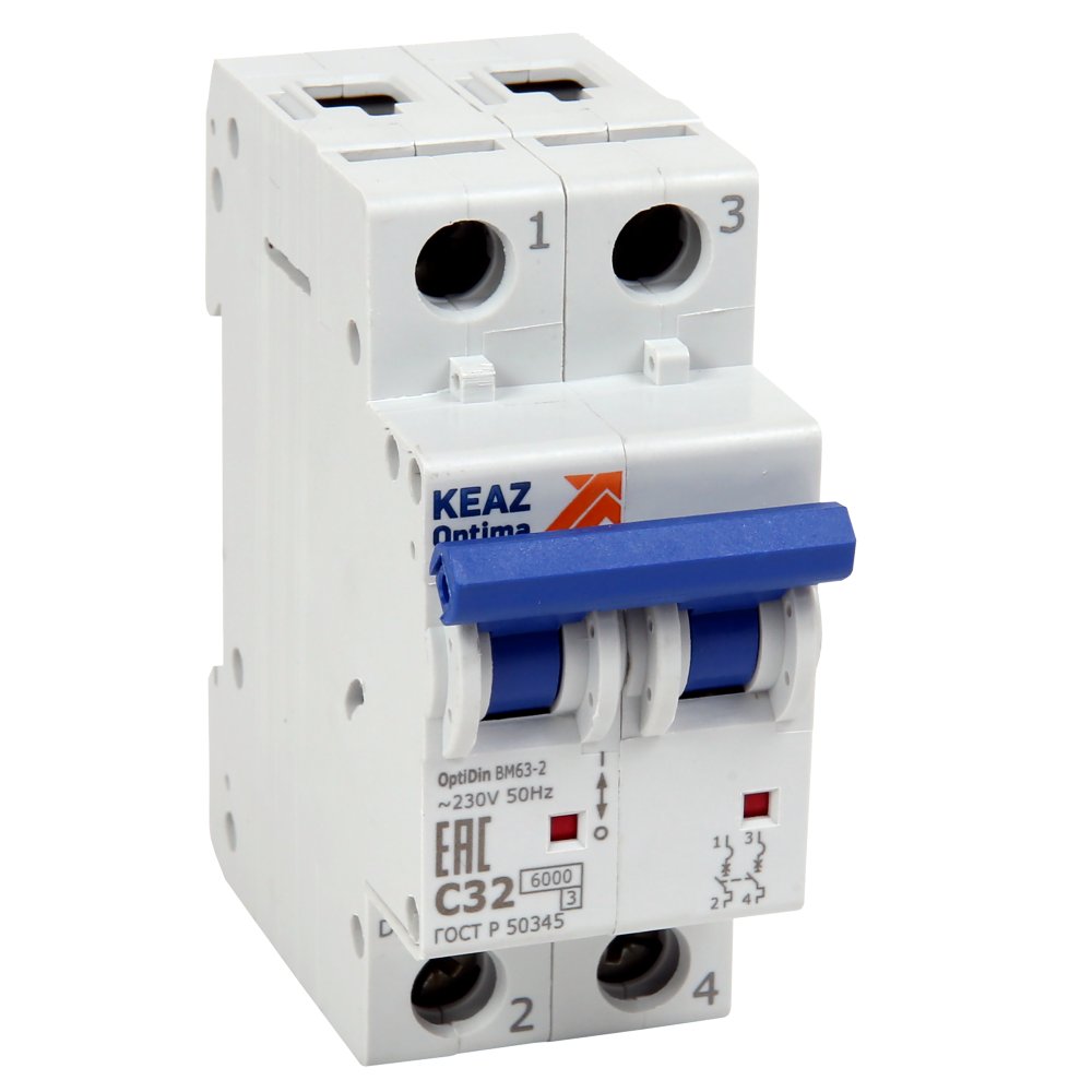 OptiDin BM63-2D25-УХЛ3 (6кА)
