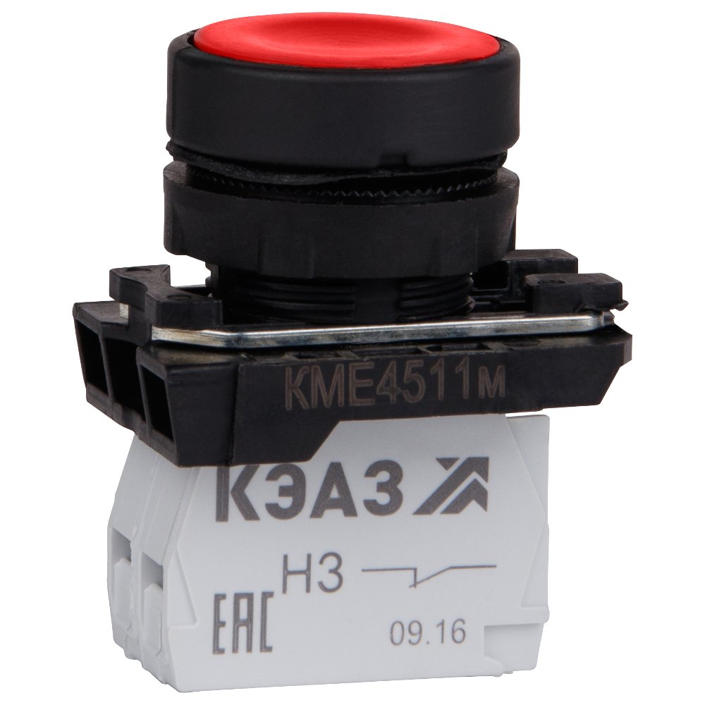 КМЕ4522м-красный-2но+2нз-цилиндр-IP54