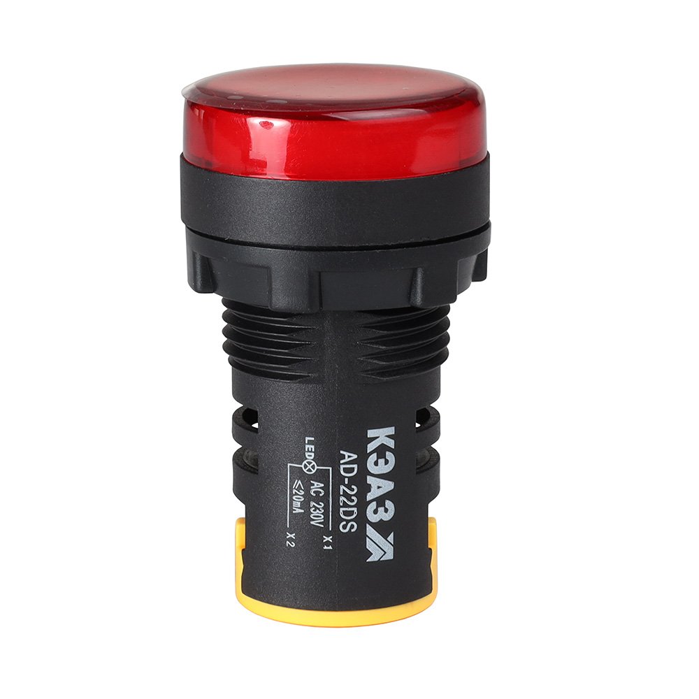 Лампа AD22DS(LED) матрица D22мм красный 24В AC/DC