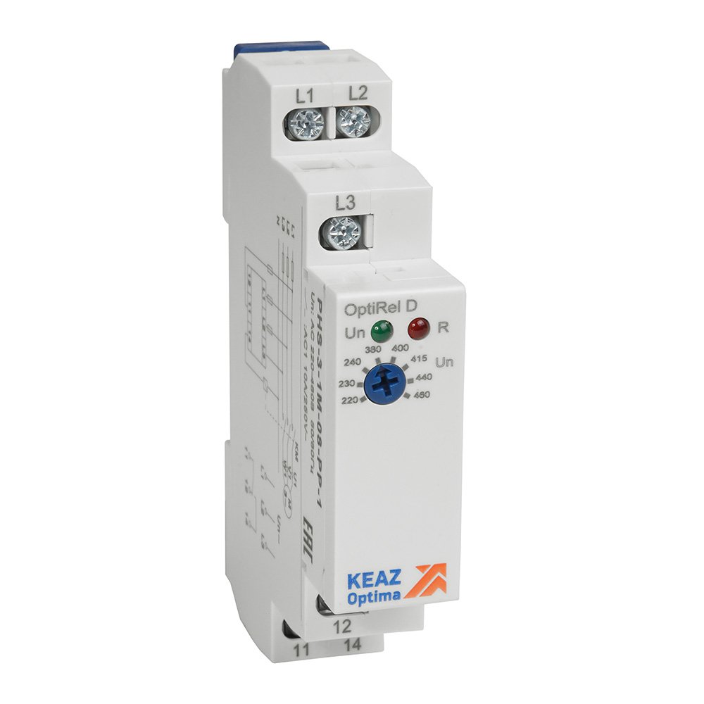 PHS-3-1M-08-PP-1 без настр повышенного/пониженного асимметрии 3Ф 1СО