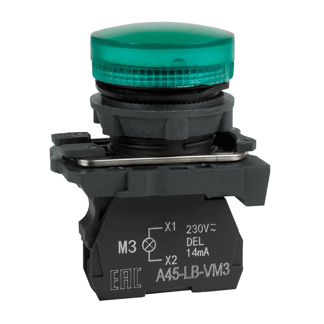 C5-L-M3 Сигнальная лампа зеленая пластик 230-240VAC XB5AVM3