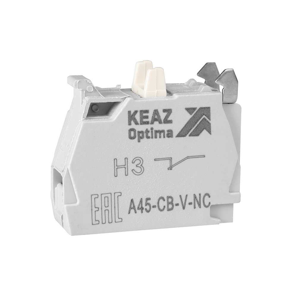 A45-CB-V-NC Контактный блок 1НЗ винтовой зажим ZBE102