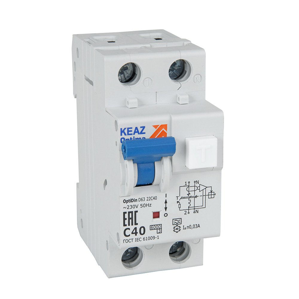 OptiDin D63-21C10-A-У3 6кА  (2P, C10, 10mA)
