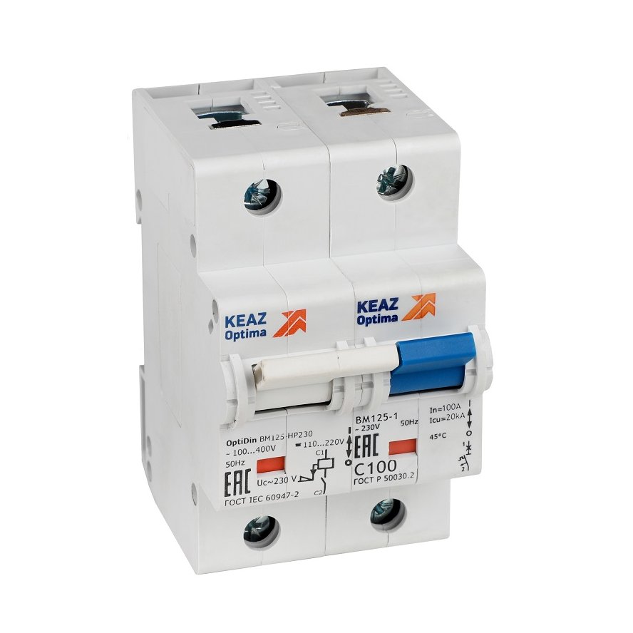 OptiDin BM125-1C80-НР-8In-УХЛ3