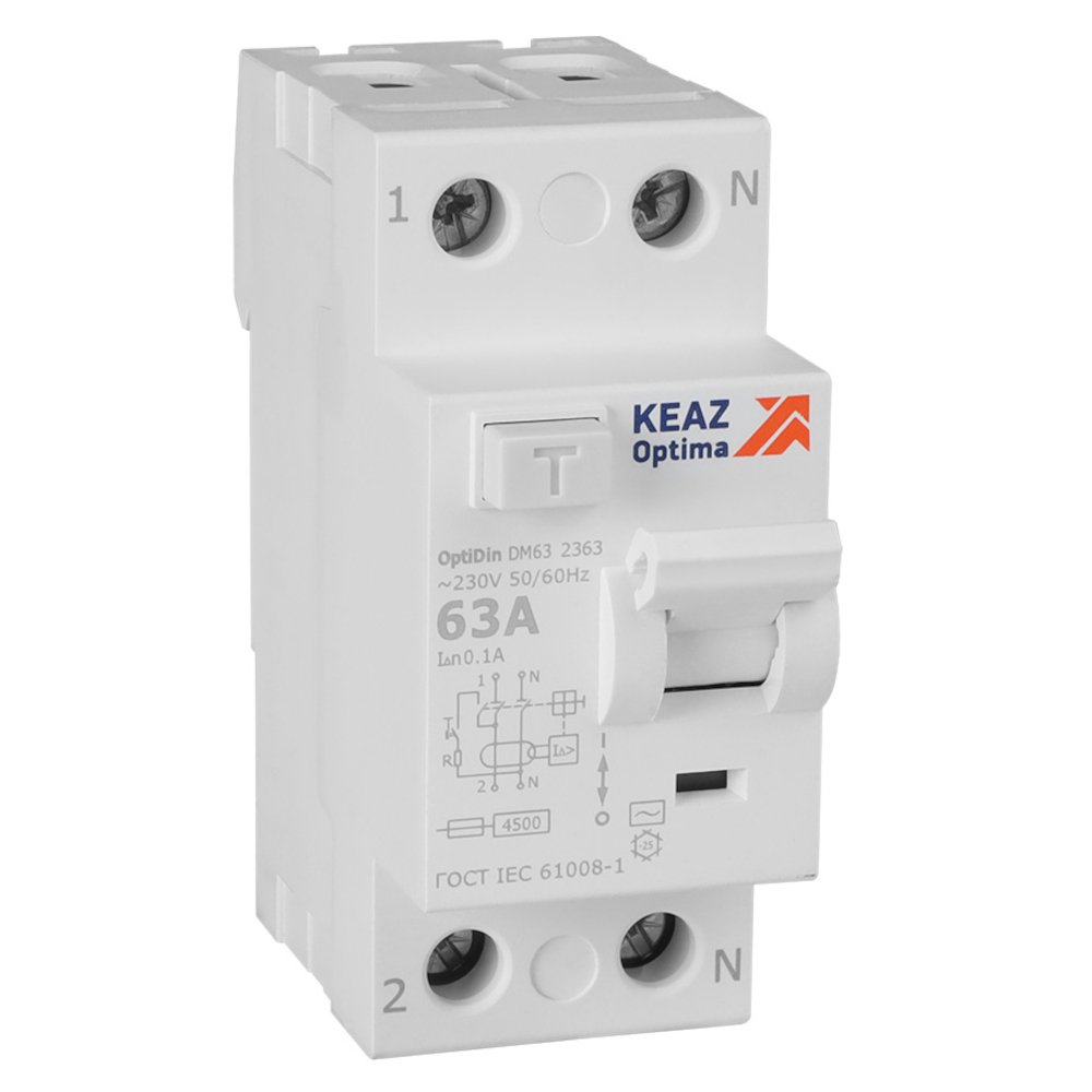 OptiDin DM63-2363-AC-4,5-УХЛ4 (2P, 63, 100mA) 