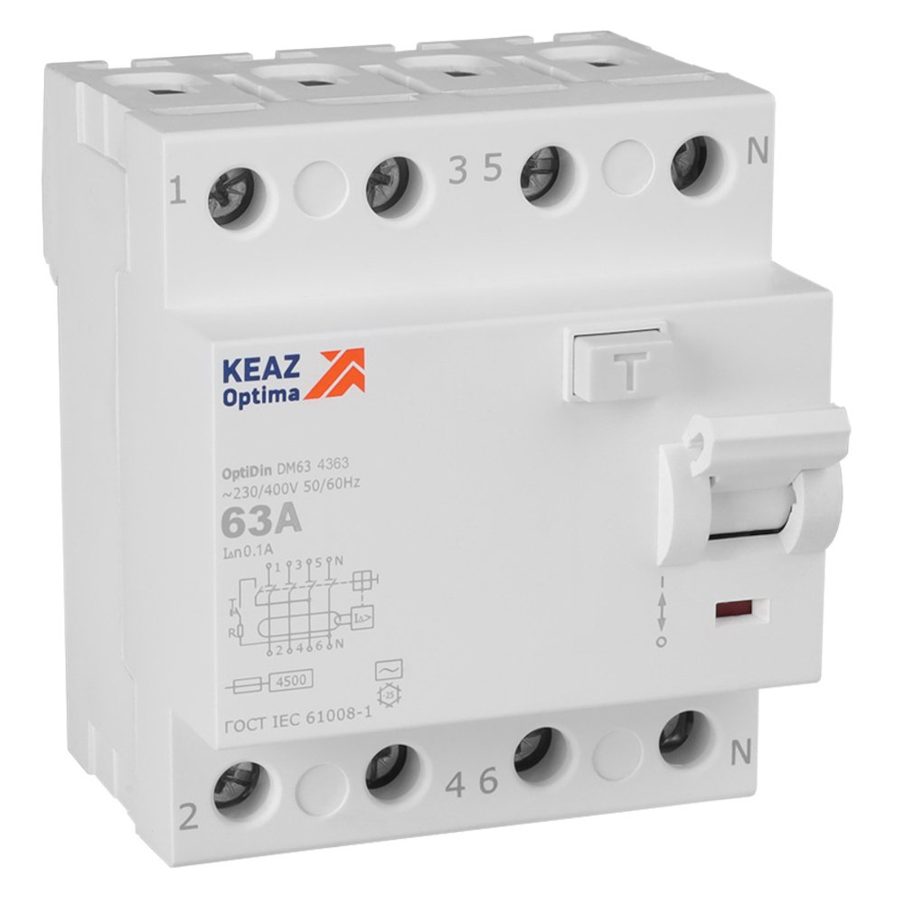 OptiDin DM63-4363-AC-4,5-УХЛ4 (4P, 63, 100mA) 