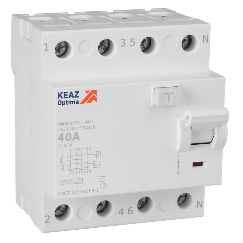 OptiDin DM63-4440-AC-4,5-УХЛ4 (4P, 40, 300mA)