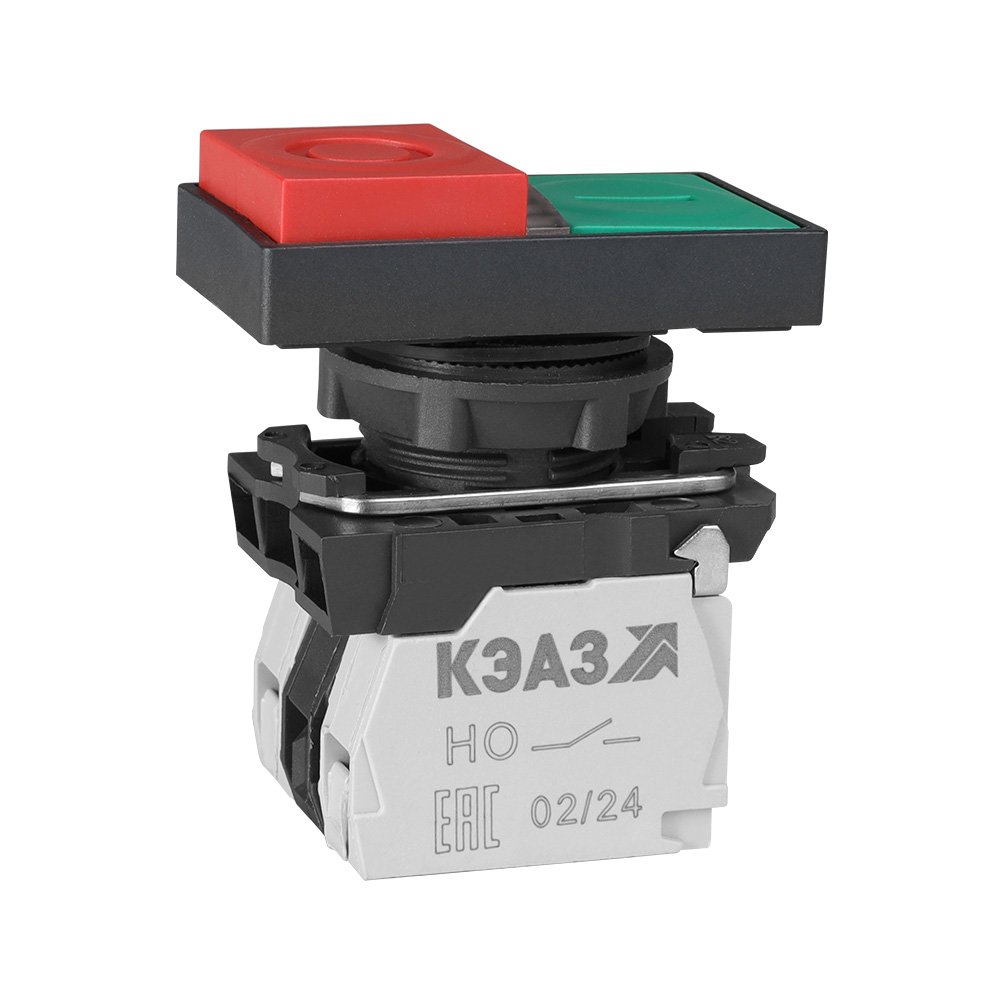 КМЕ9111мЛ-24В-зел-красн-1но+1нз-двойная-индикатор-IP40