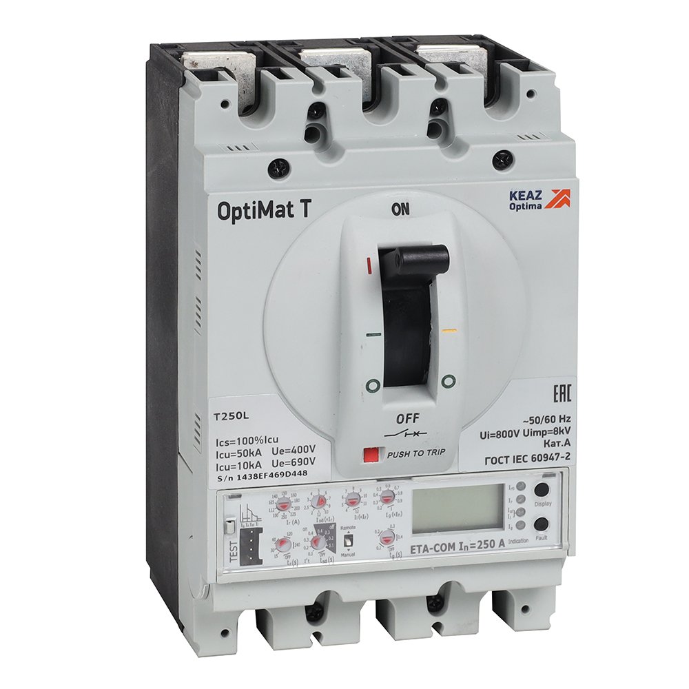 OptiMat T250M-RCA ETA-COM 250A 4P