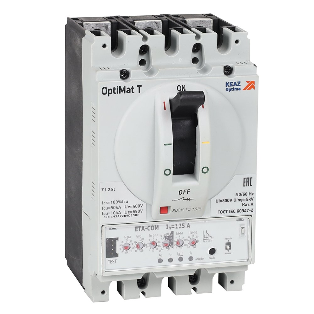 OptiMat T125H-RCA ETA 63A 4P