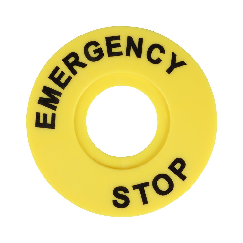 C7-MH2260 Бирка «Стоп» круглая 60мм (EMERGENCY STOP) ZBY9320