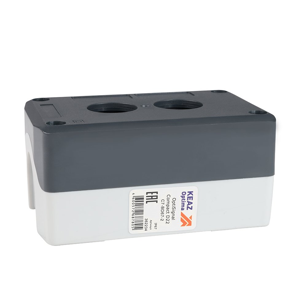 C7-BD67-2 Корпус кнопочного поста 2 отв. IP67 XALD02