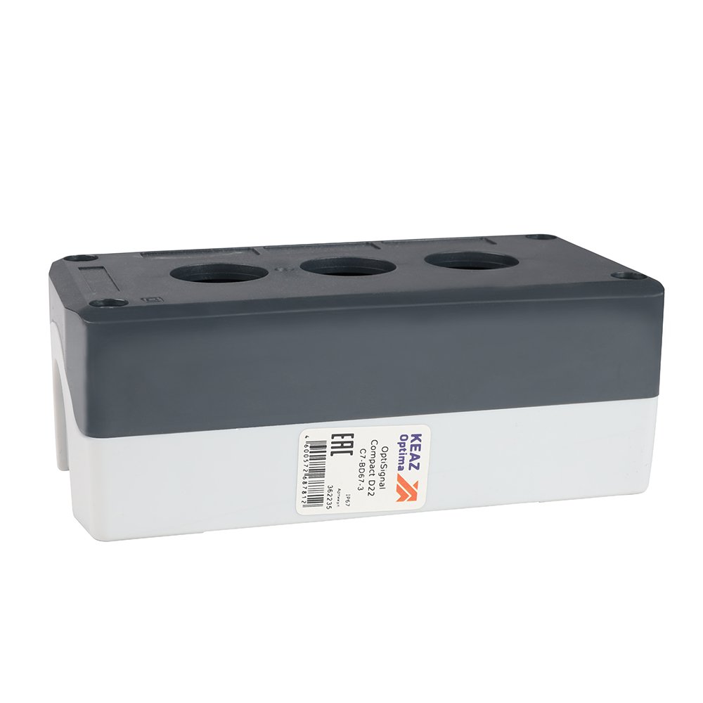 C7-BD67-3 Корпус кнопочного поста 3 отв. IP67 XALD03
