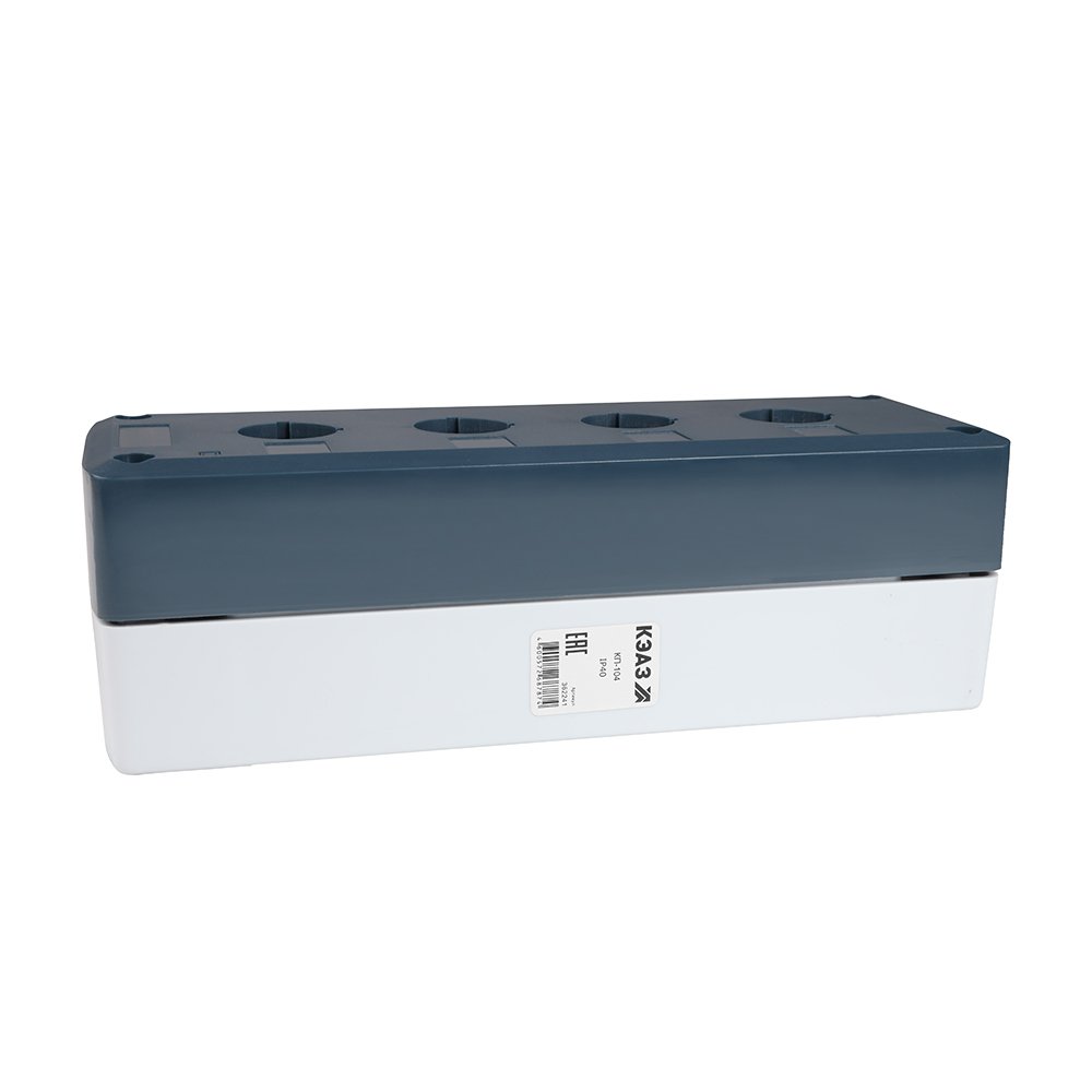 КП-104 Корпус кнопочного поста серый 4 отв. IP40