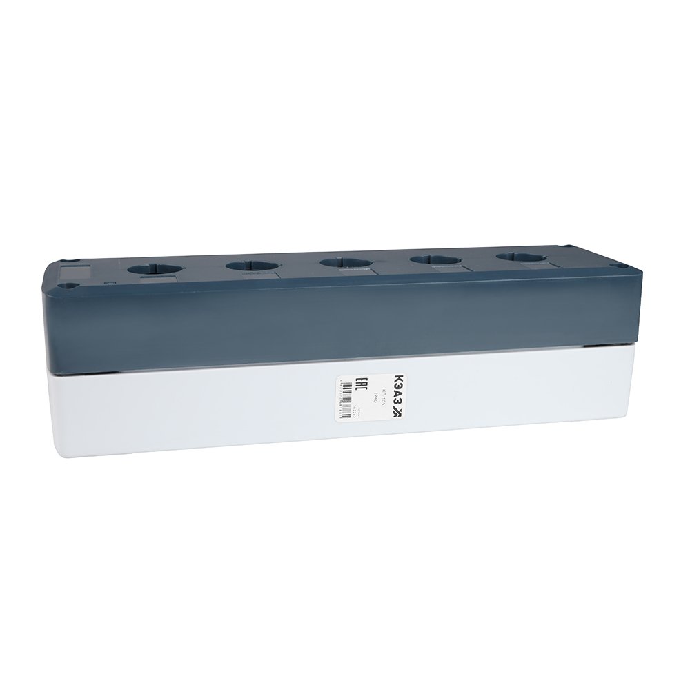КП-105 Корпус кнопочного поста серый 5 отв. IP40