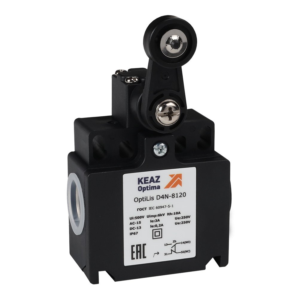 D4N-8120 рычаг пластиковый с роликом пластиковым XCKT2118P16