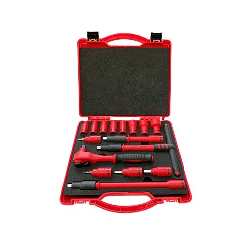 Набор электрика диэлектрический 1000В, 3/8", 16 пр., VDE, SHTOK